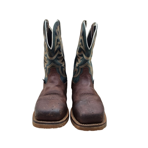 Justin Original Men's Marshal Waterproof Steel Square Toe Safety Boots - Picture 4 of 11